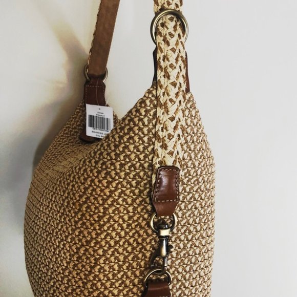 Eric Javits Handbag Shoulderbag Straw Zipper NWT - Picture 15 of 16